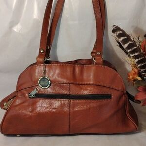 Patricia Nash Macellara Oval Satchel with Bonus Strap